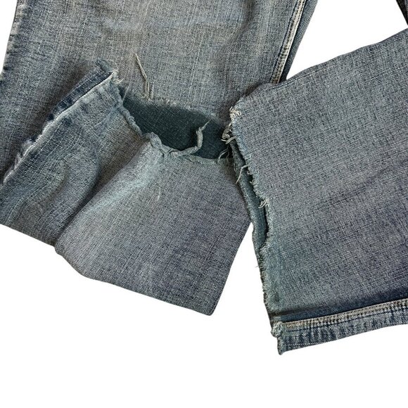 Brooklyn Xpress Men's Y2K Grunge Distressed Baggy Jeans Size 38 - Picture 9 of 12